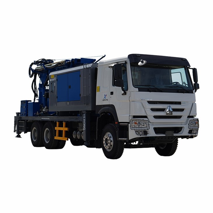 उच्च दक्षता वाले ट्रक पर लगे ड्रिलिंग रिग